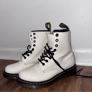 Dr. Martens White Combat Boots